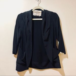 Kimchi Blue Black Draped Blazer
